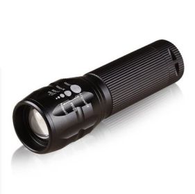 Zoom 3 gear strong light LED flashlight focusing outdoor bike mountain bike lamp 18500 AAA battery (Option: 6)