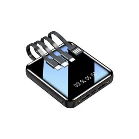 Mini Power Bank Wholesale Share Its Own Line (Option: Cool black-5000mAh)