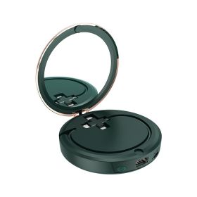 Cosmetic Mirror Charger Hand Warmer (Color: Green)