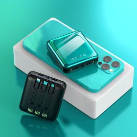 Detachable Self-contained Power Bank Mini Mirror (Option: Lake blue-6000mAh)